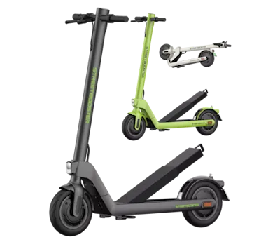 E-Scooter STREETBOOSTER Two in schwarz und grün und weiß